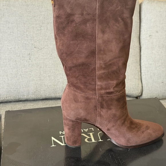 Ralph Lauren Black Heeled Boots - Picture 8 of 9